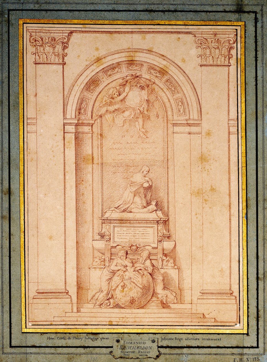 Étude pour le monument funéraire du cardinal de Fleury - Edmé Bouchardon