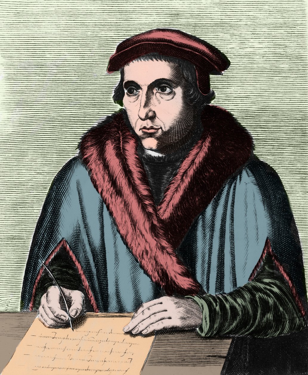 Portrait de Juan Luis Vives (1492-1540), humaniste et philosophe espagnol - Edme de Boulonois