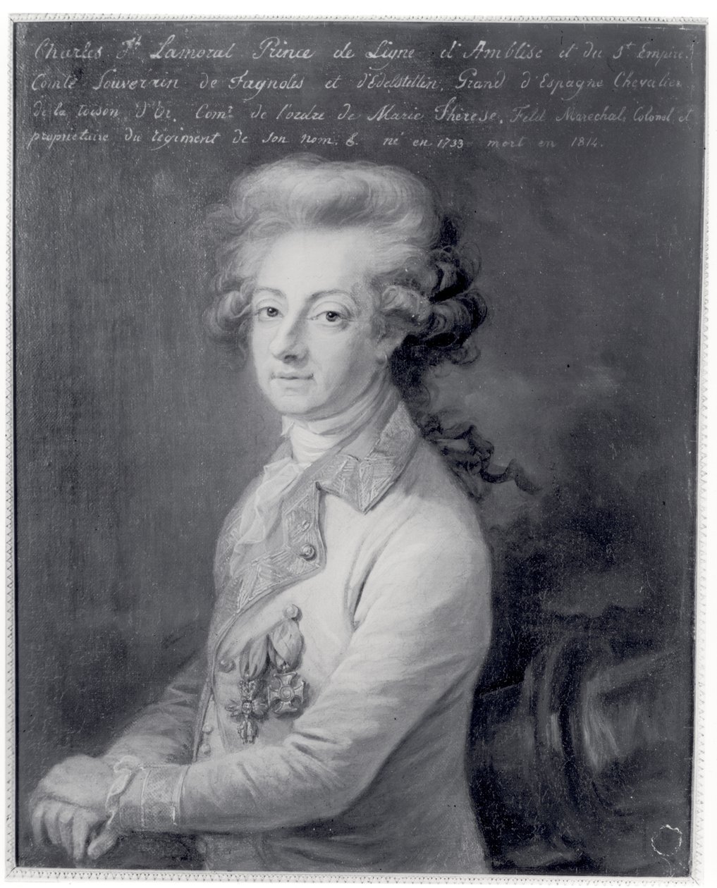 Portrait du maréchal Charles-Joseph (1735-1814) Prince de Ligne - Edmond Leclerq