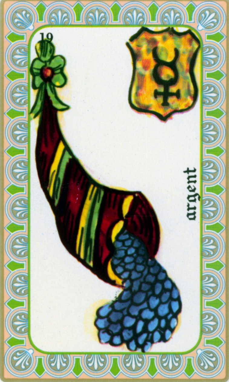 tarot par magus Belline dessiné par Edmond Billaudot vers 1845 et donné au voyant Belline pour réédition : carte de l