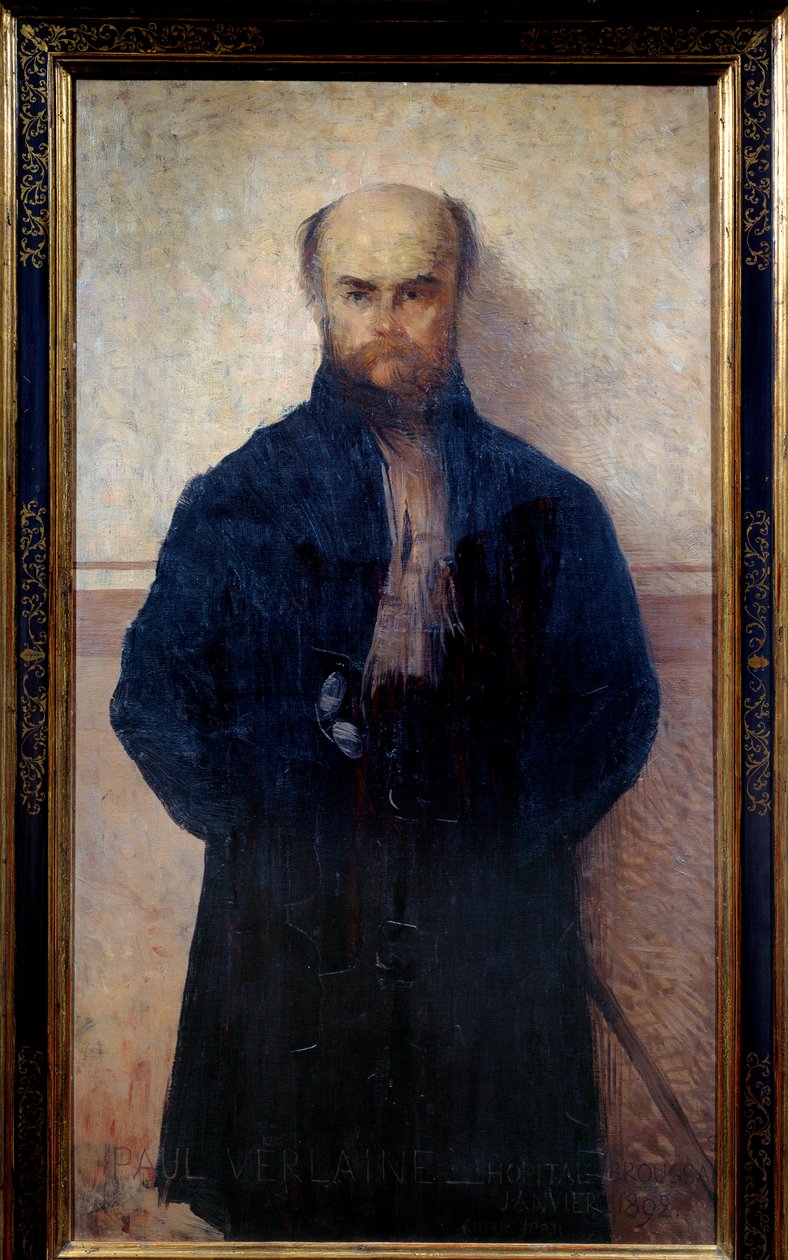 Portrait de Paul Verlaine (1844 - 1896) poète et écrivain français - Edmond François Aman Jean