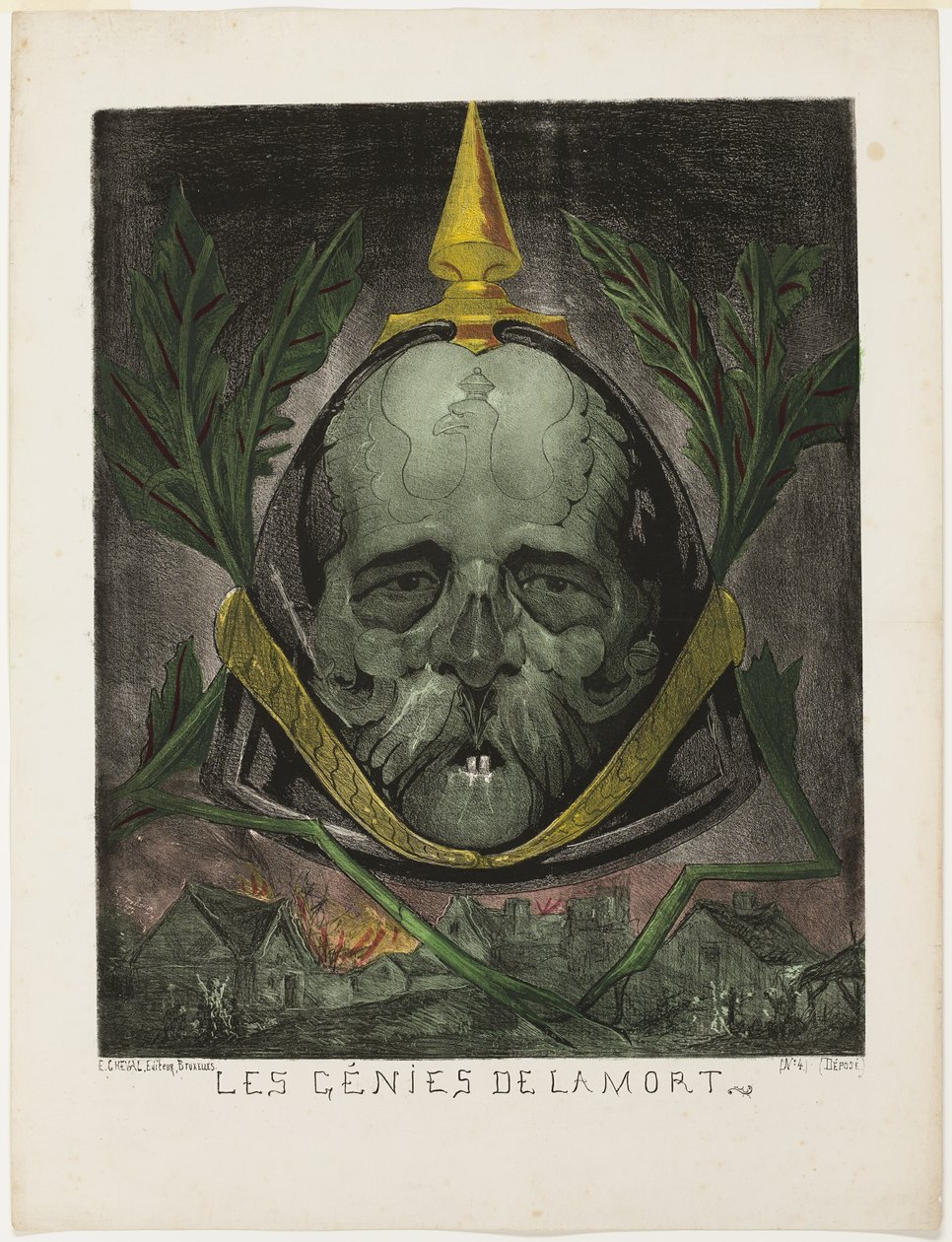 Bismarck, from Les Génies de la Mort - Edmond Guilliaume