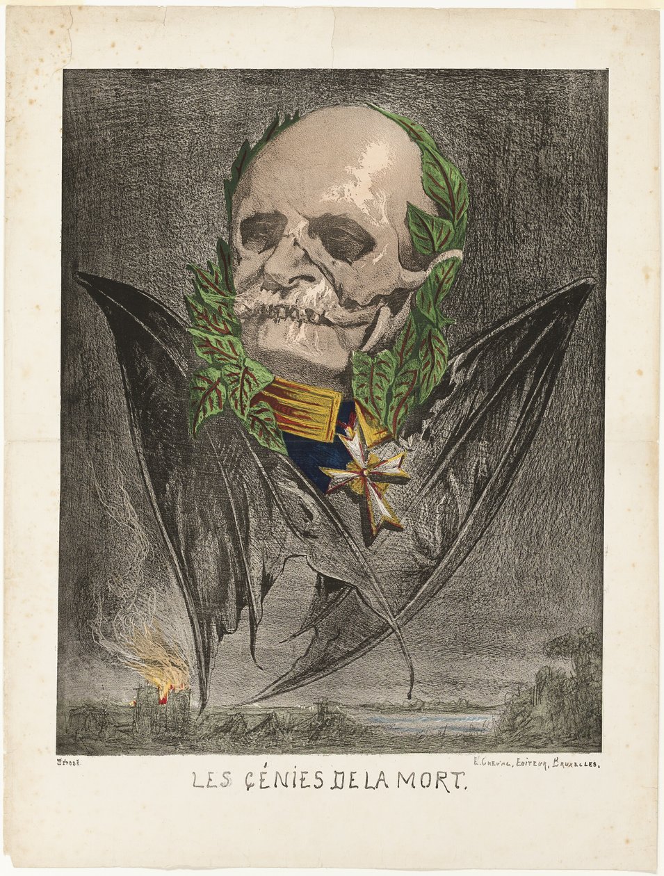 Guillaume Ier, roi de Prusse, extrait de Les Génies de la Mort - Edmond Guilliaume