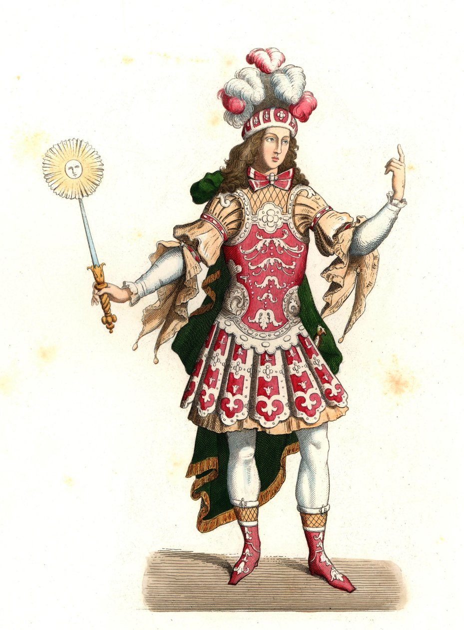 Louis XIV de France, le roi soleil, en costume de danse - Edmond Lechevallier Chevignard