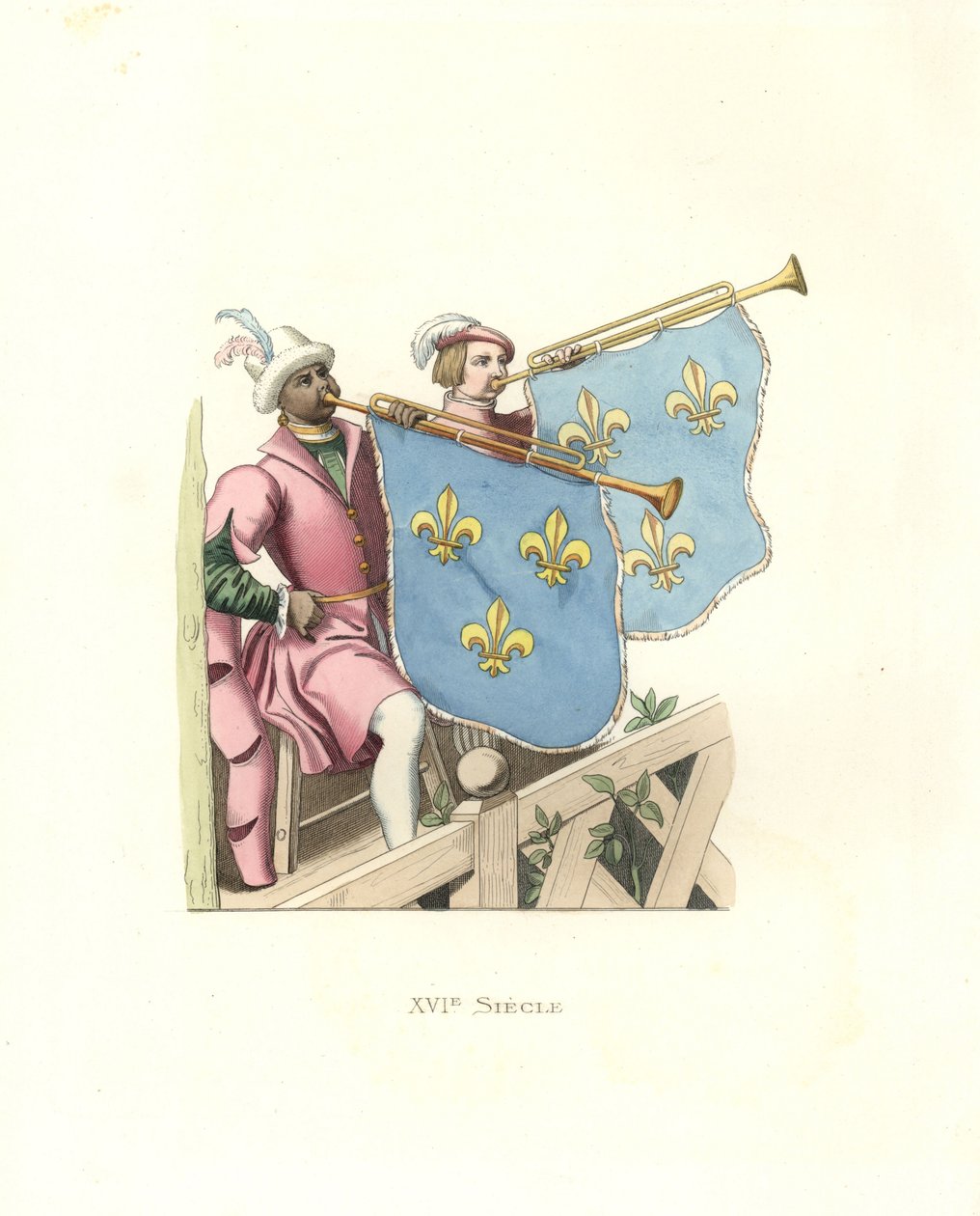 Trompettistes à un tournoi, règne de François Ier de France - Edmond Lechevallier Chevignard
