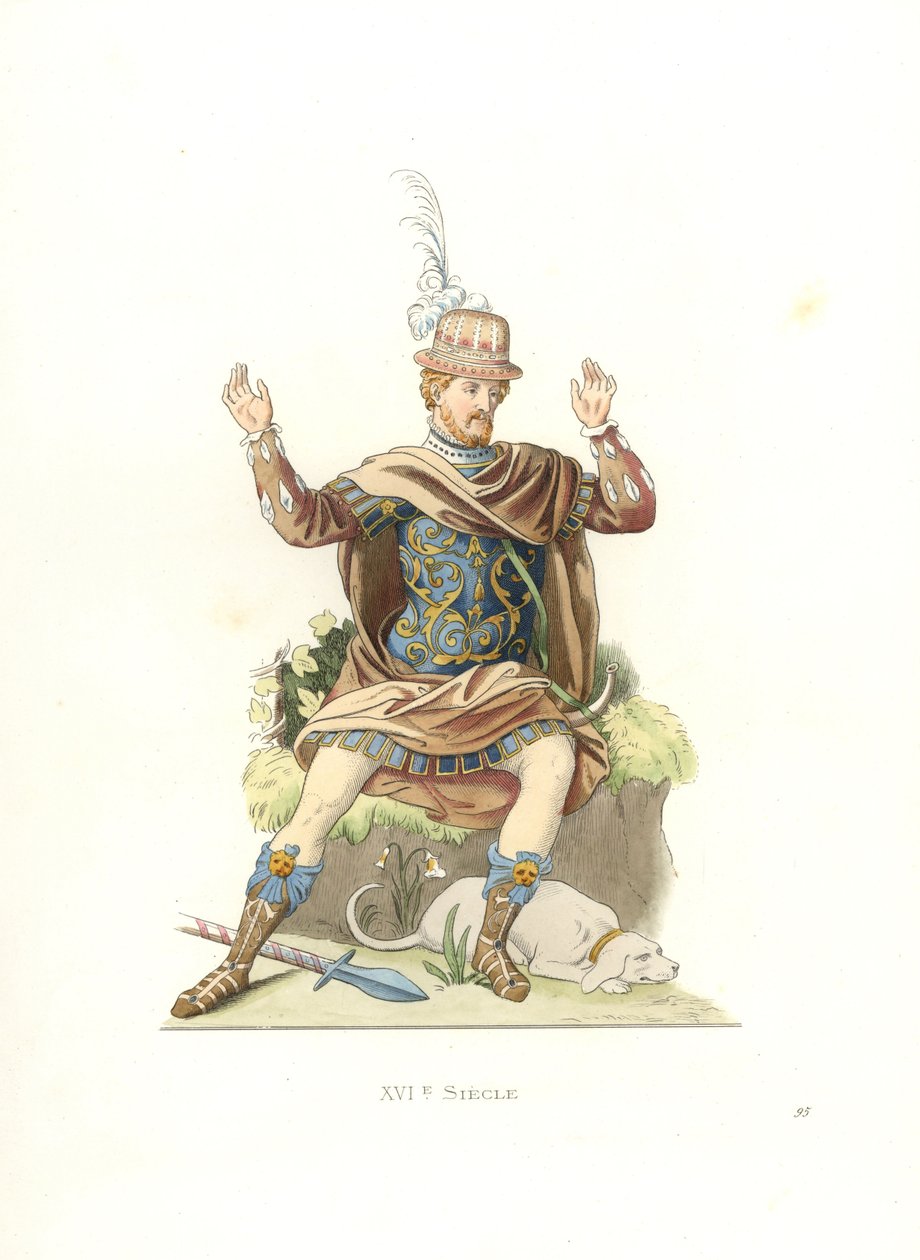 Gentilhomme français en costume ancien - Edmond Lechevallier Chevignard