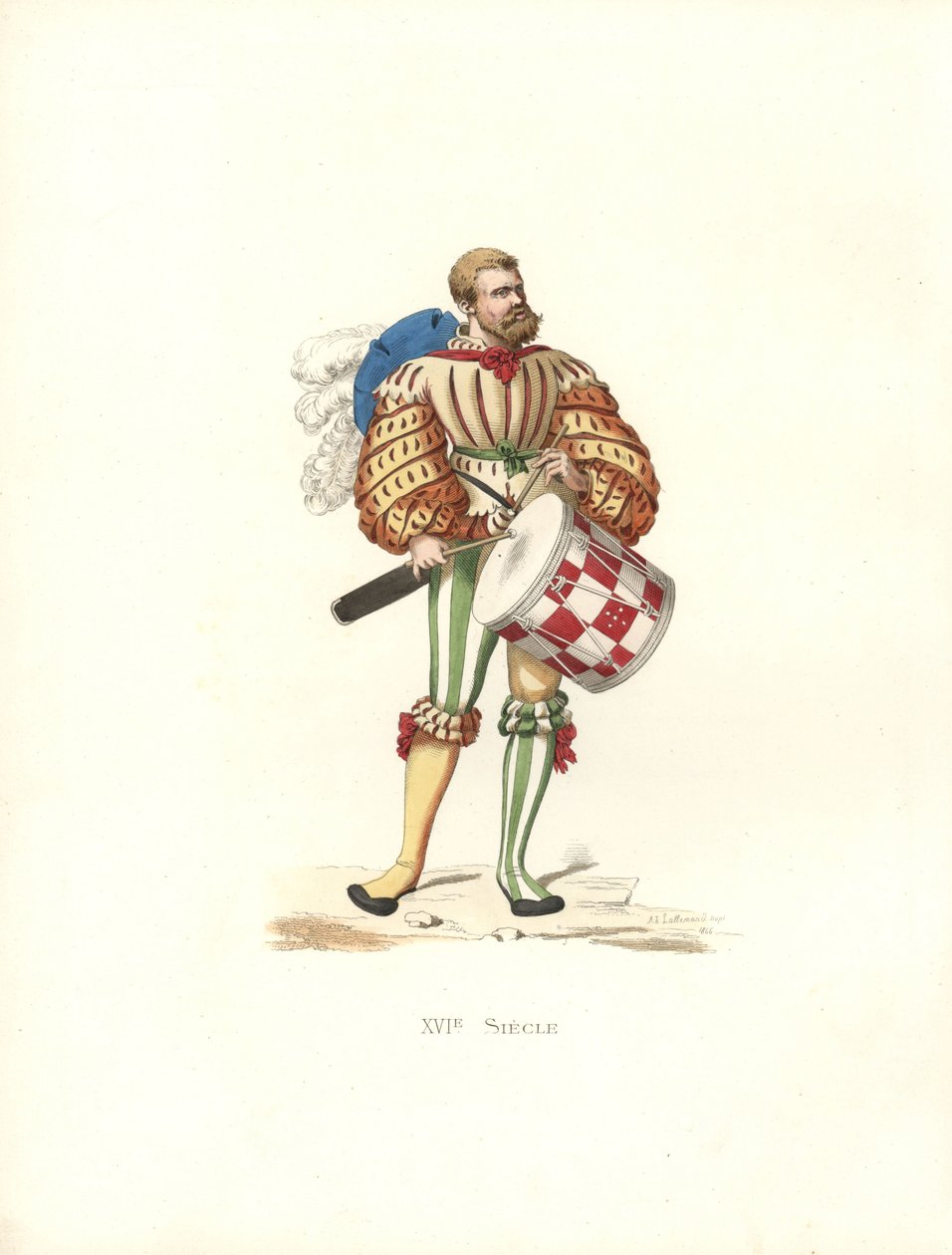 Tambour militaire allemand - Edmond Lechevallier Chevignard