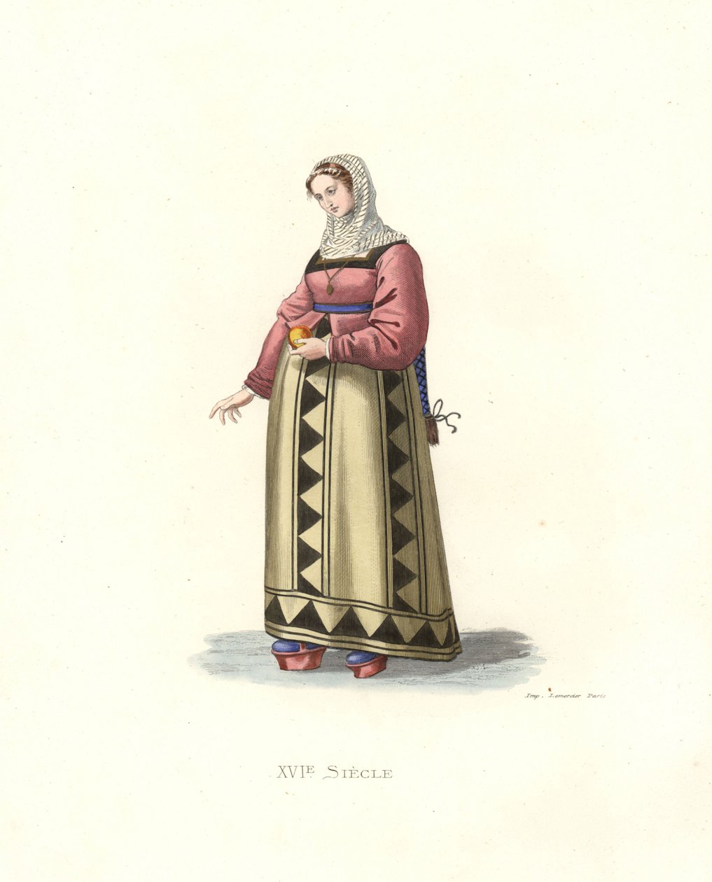Femme de Burgos, Espagne - Edmond Lechevallier Chevignard