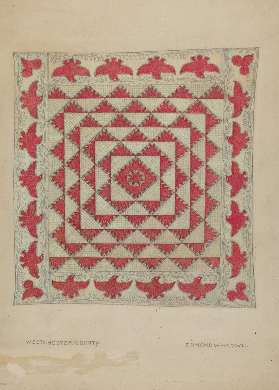 Couverture en patchwork - Edmond W. Brown