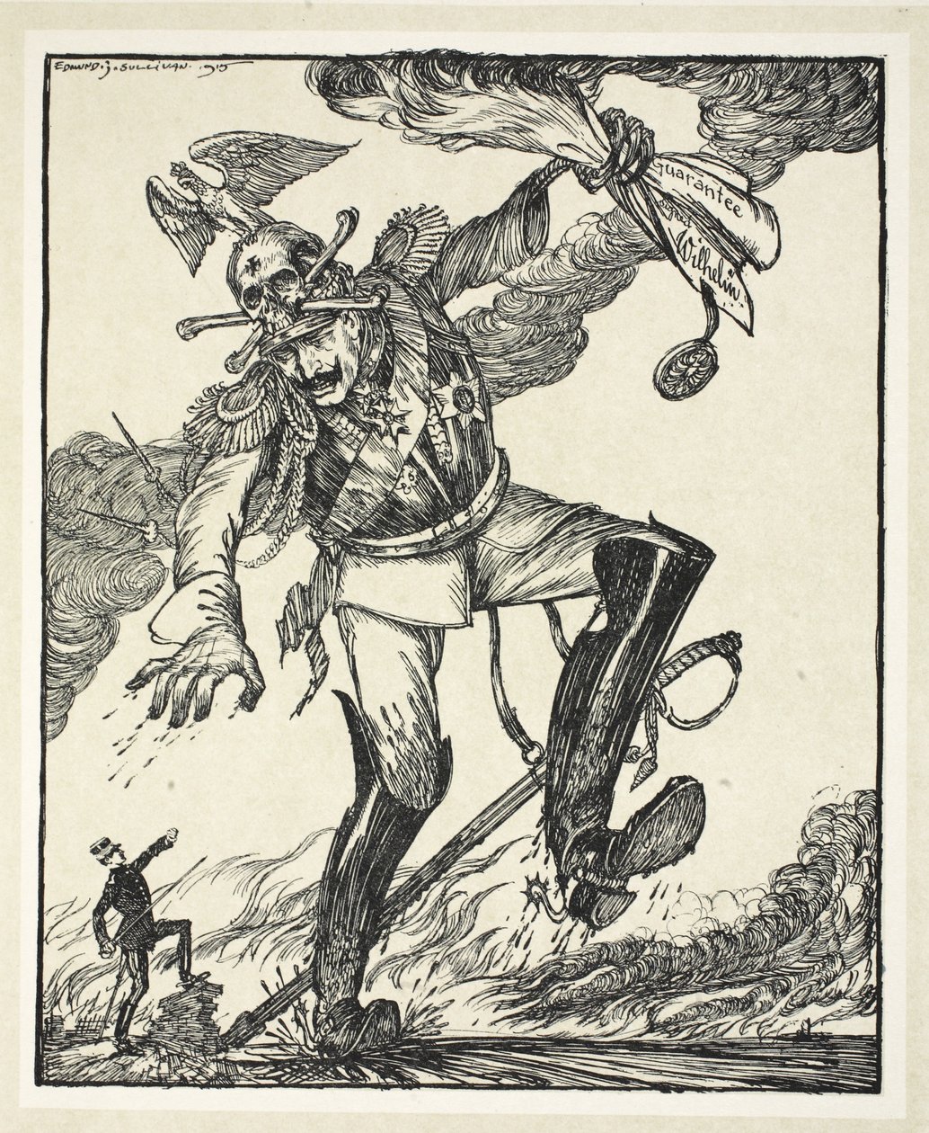 Jack, le Tueur de Géants (dédié au Roi de Belgique), illustration de The Kaiser