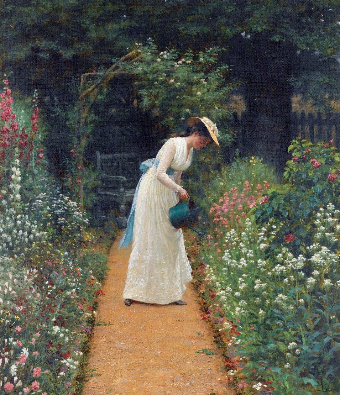 Le jardin de ma dame - Edmund Blair Leighton