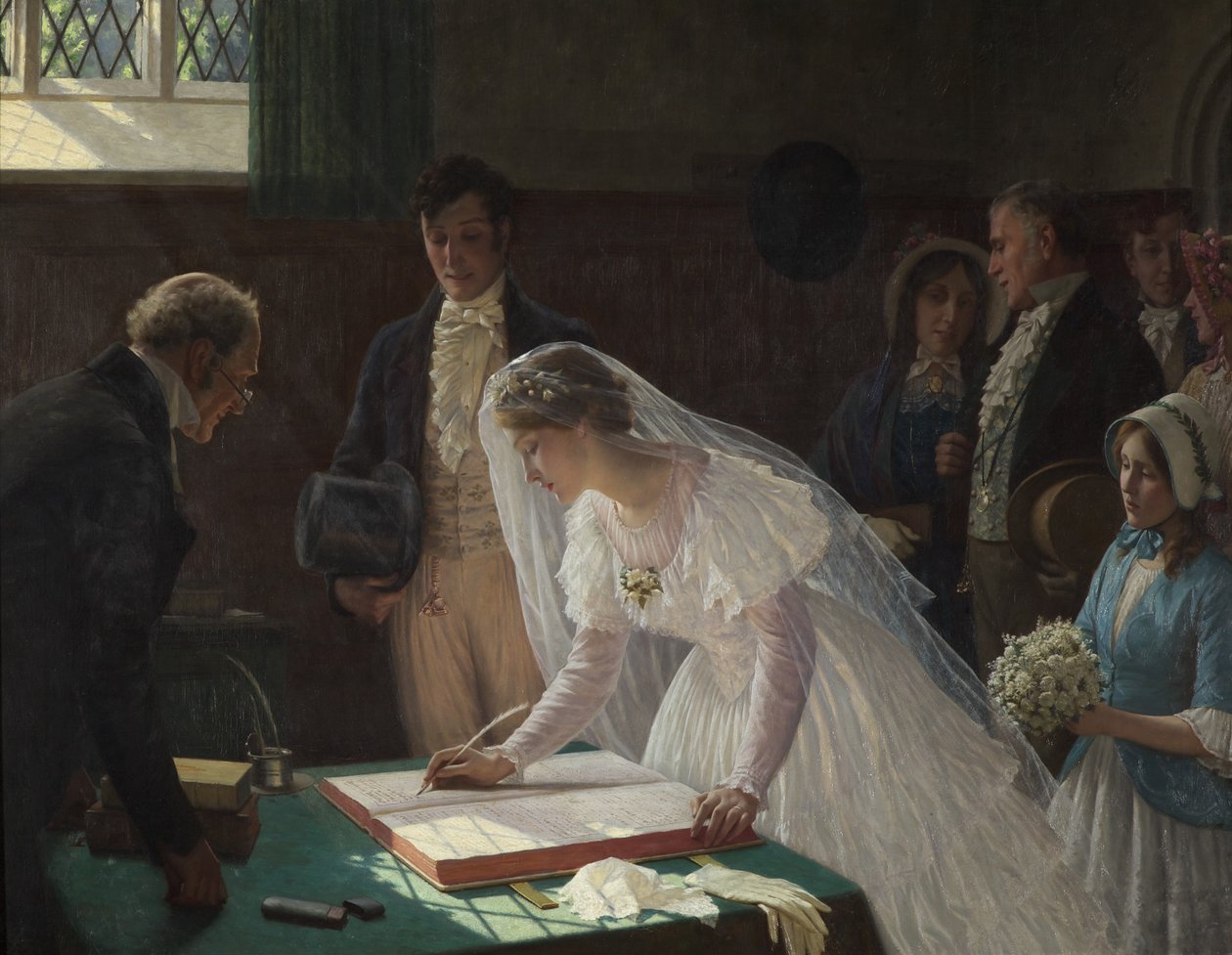 Signature du registre - Edmund Blair Leighton