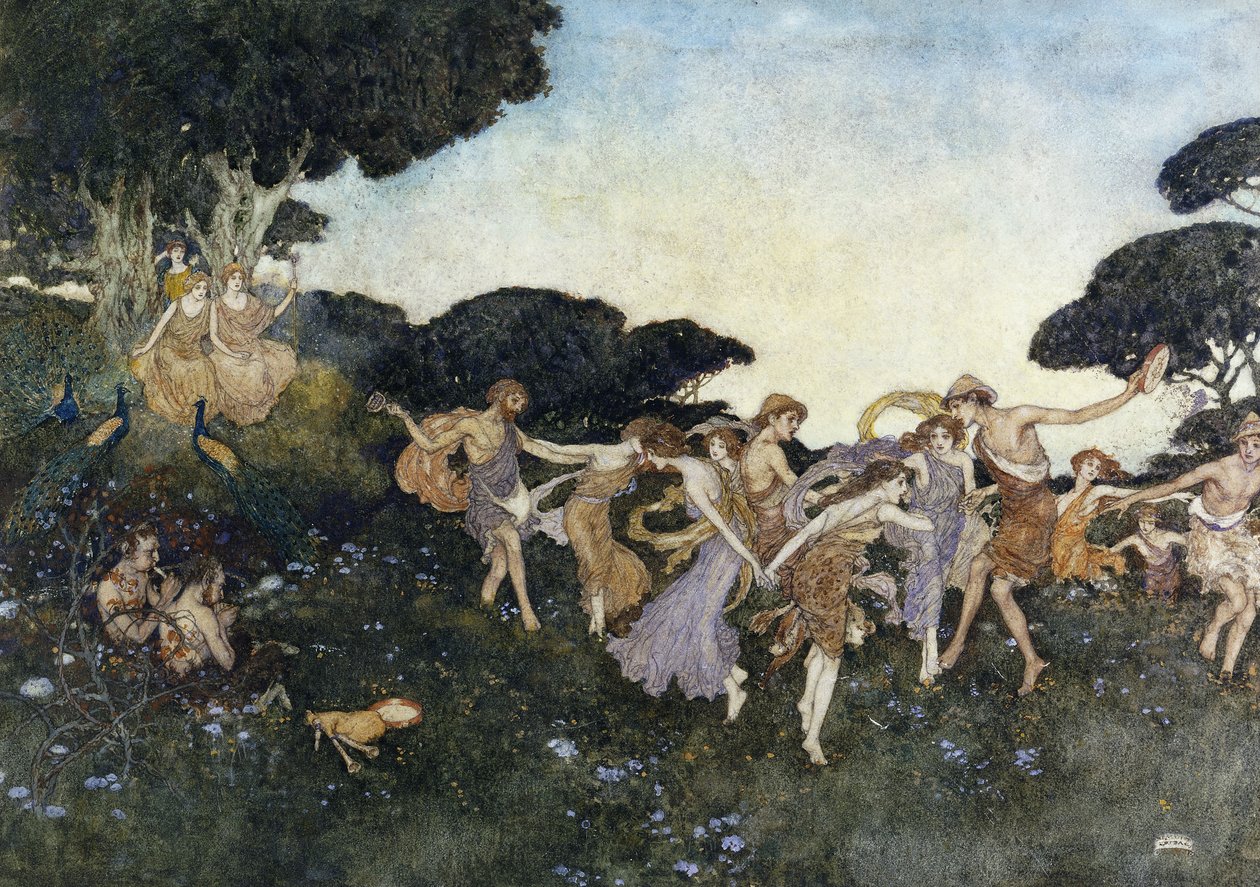 Scène de La Tempête - Edmund Dulac
