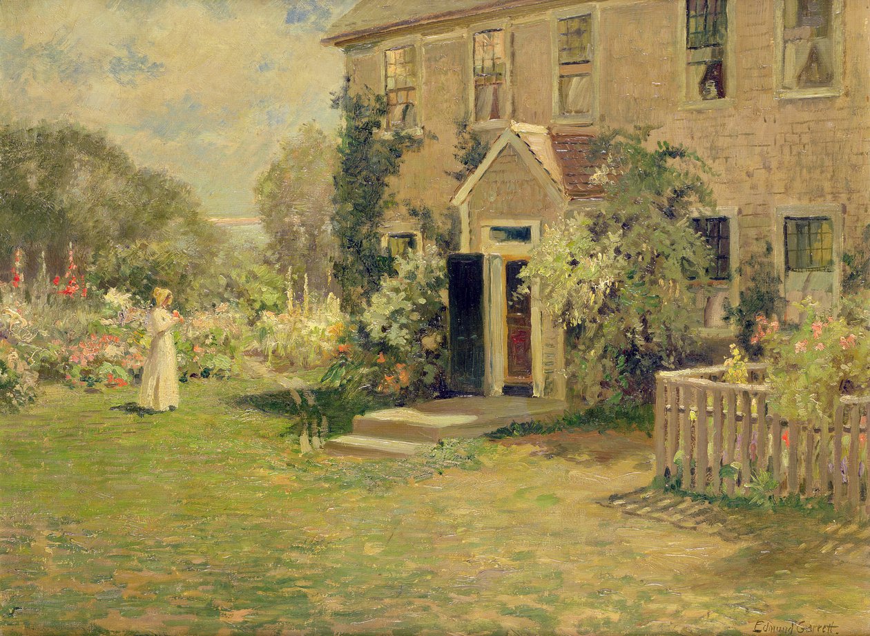 Un cottage en Nouvelle-Angleterre - Edmund Henry Garrett
