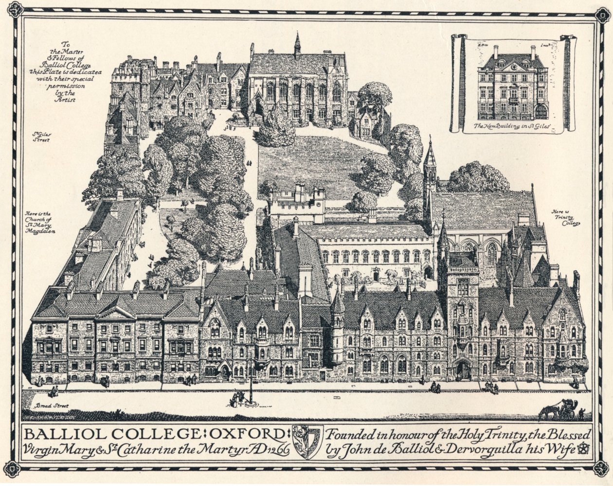 Balliol College, Oxford, 1905 - Edmund Hort New