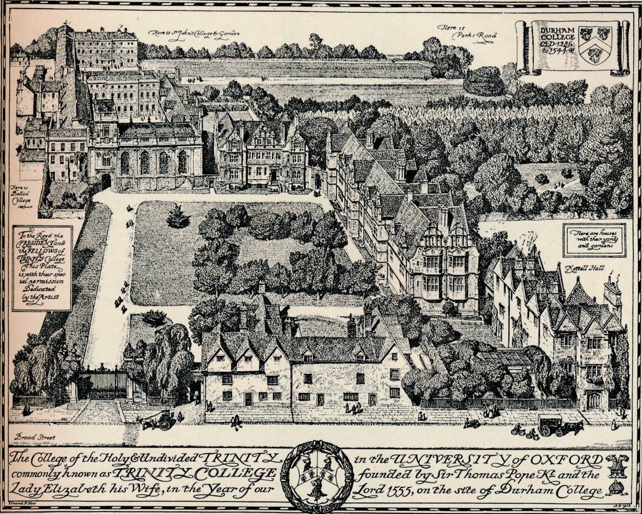 Trinity College, Oxford, 1905 - Edmund Hort New