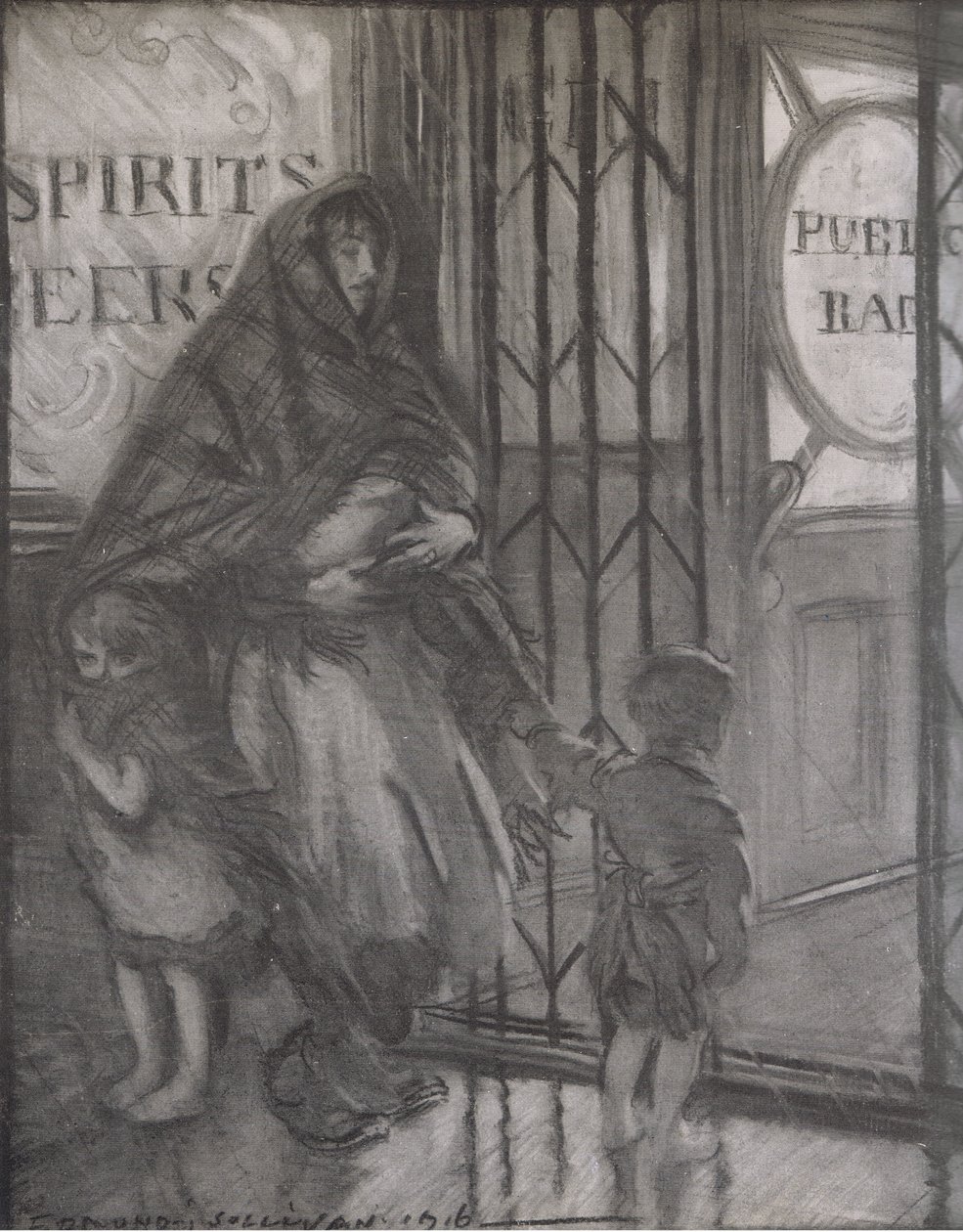 La porte de la taverne, Bibbys Annual - Edmund Joseph (after) Sullivan
