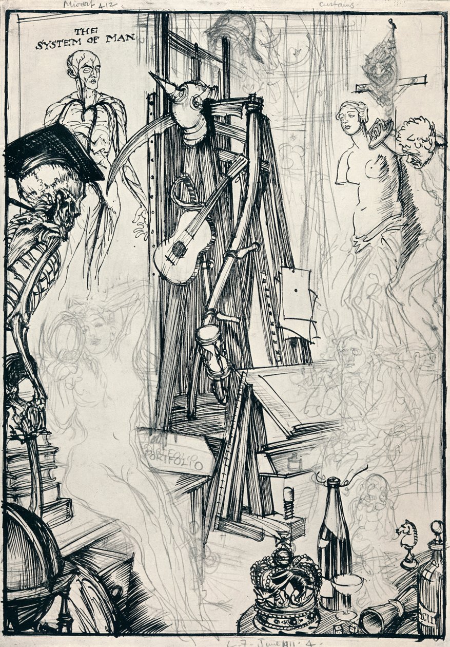 Le Dessinateur - Étape IV, vers 1920 - Edmund Joseph Sullivan