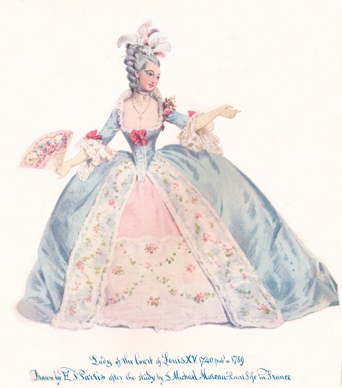 Dame de la cour de Louis XV, 19ème siècle - Edmund Thomas Parris