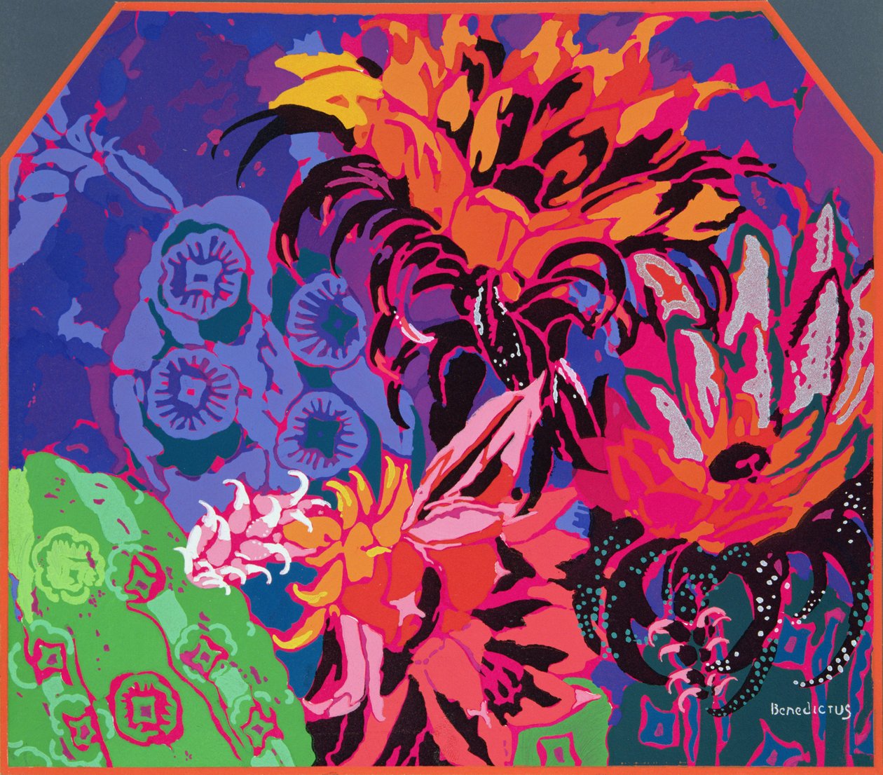 Motif floral, illustration de 