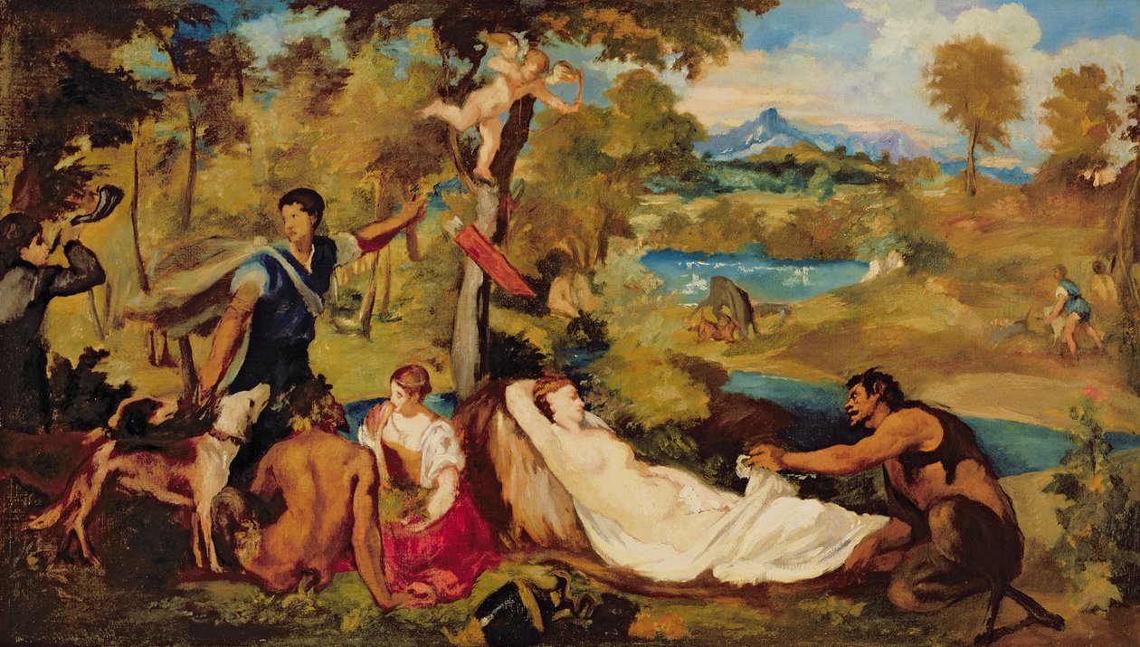 Jupiter et Antiope, 1856 - Édouard Manet