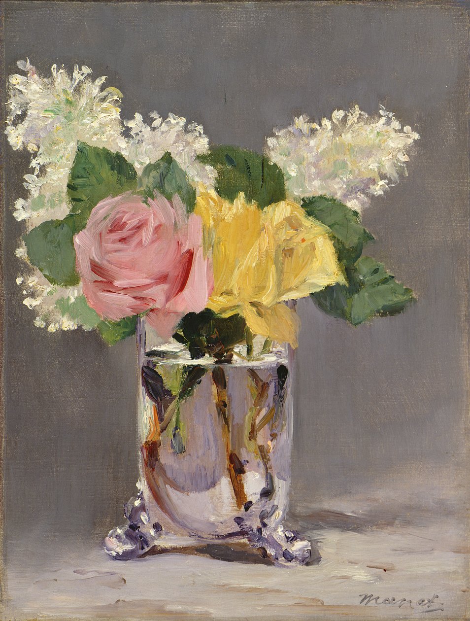Lilas et roses, 1880 - Édouard Manet