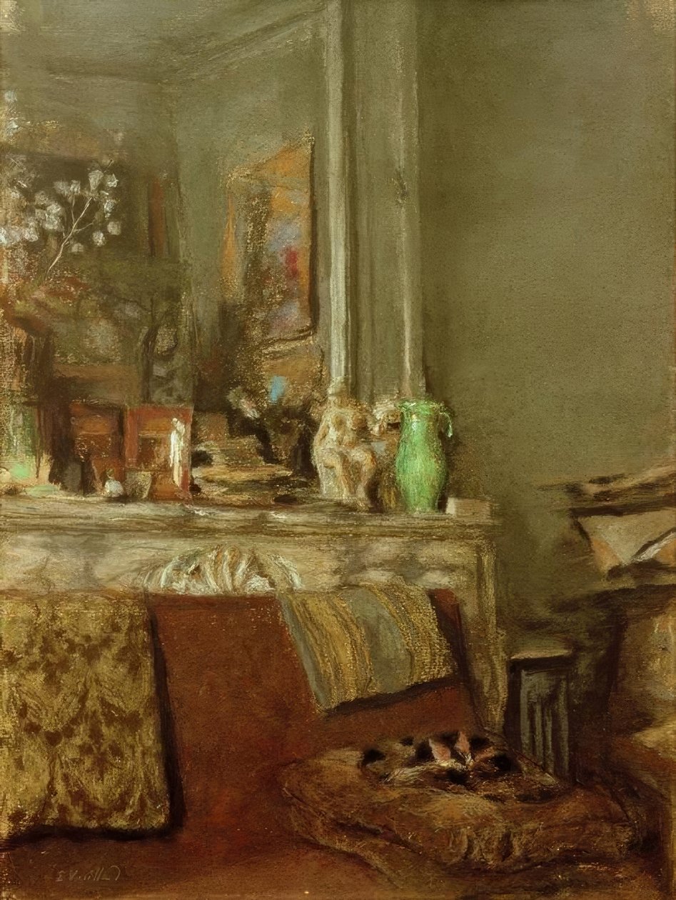 La cheminée chez Vuillard, place Vintimille - Edouard Vuillard