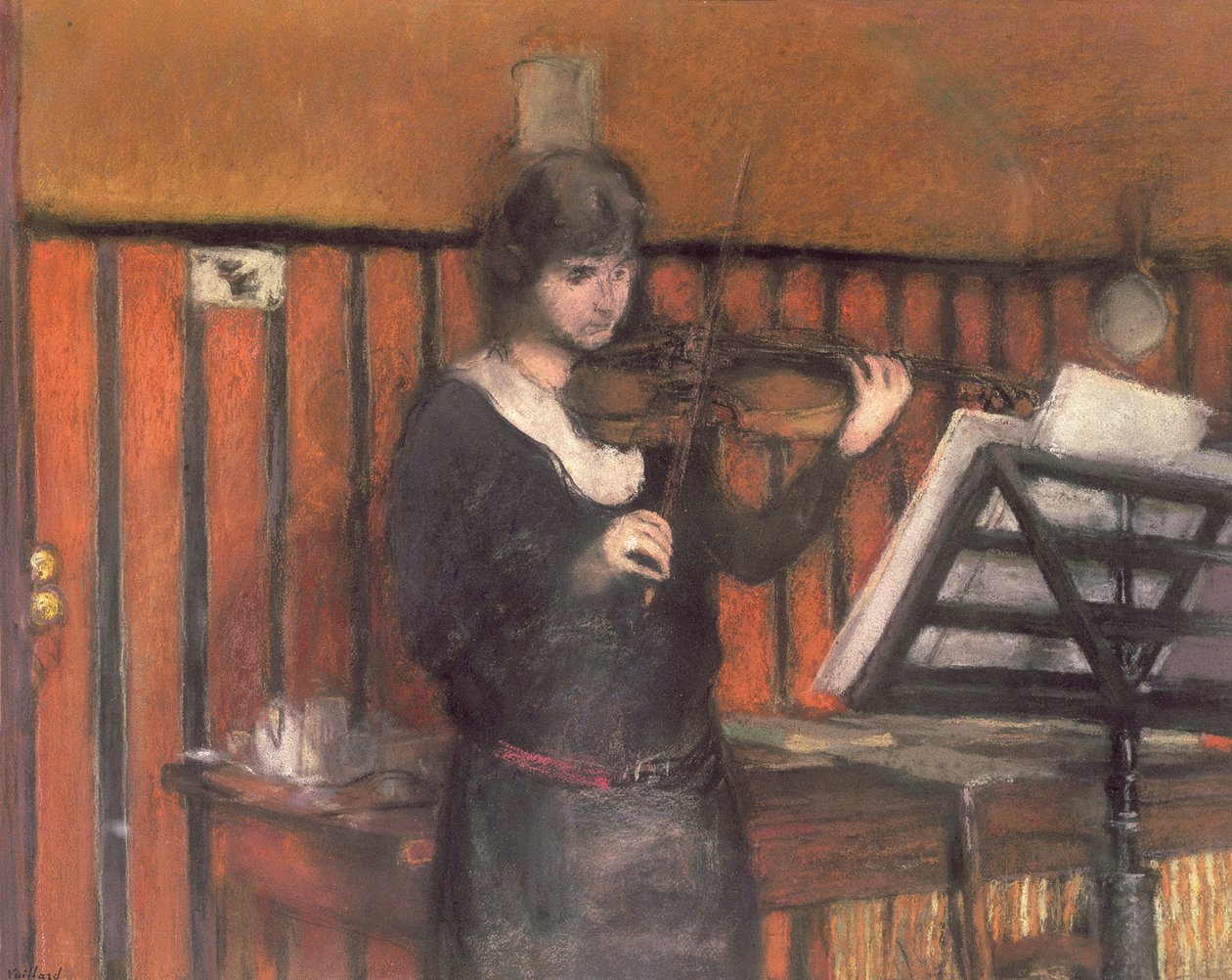 Madame Miriam Fried (née en 1846), la violoniste - Edouard Vuillard