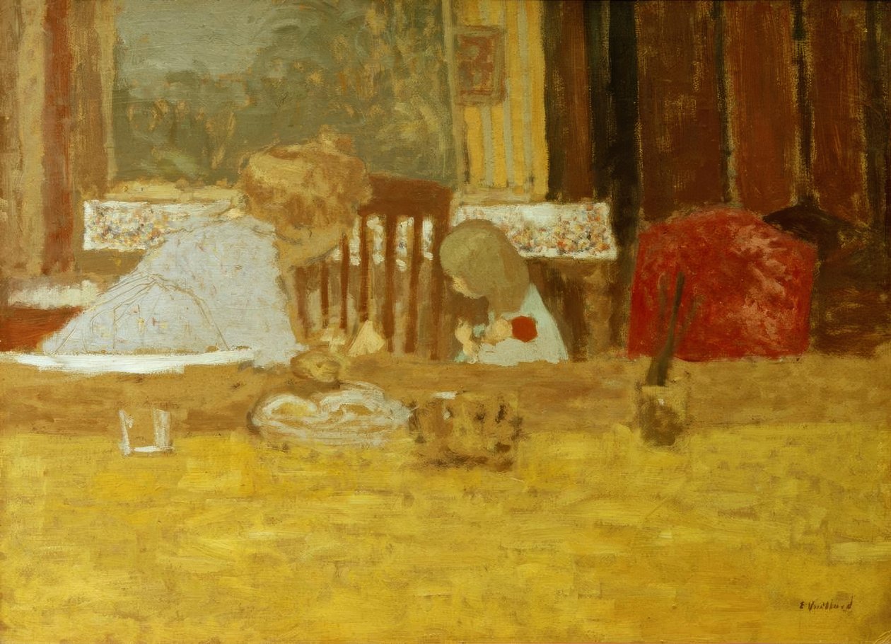 Olga Natanson et sa fille Marcelle - Edouard Vuillard