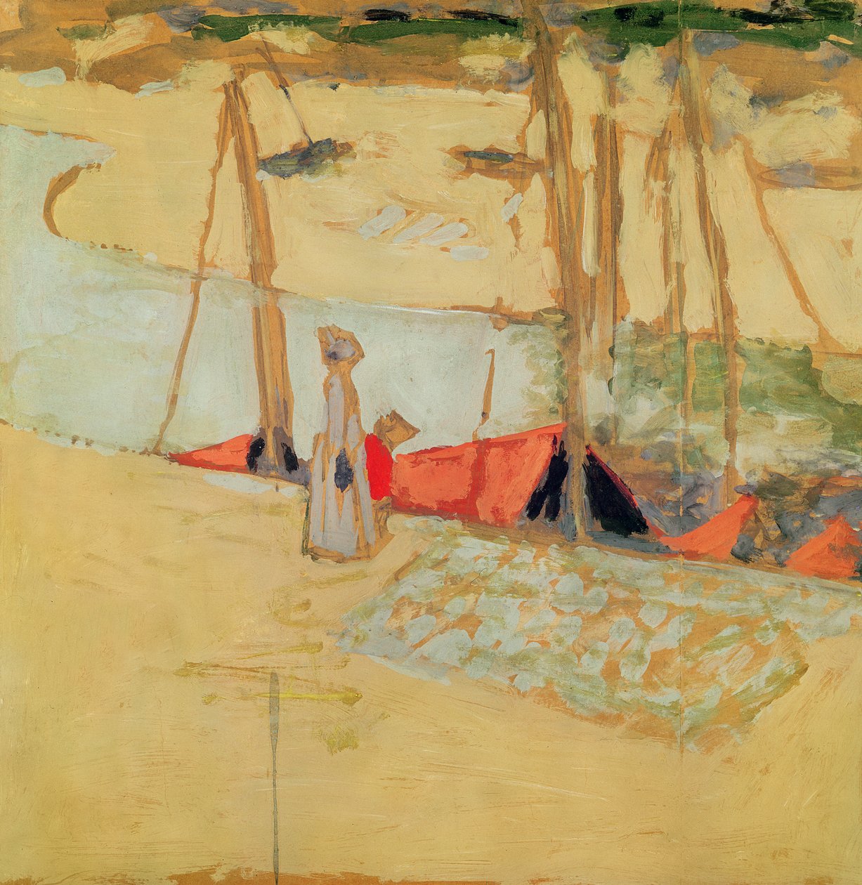 Promenade dans le port de Le Pouliguen, 1908 - Edouard Vuillard