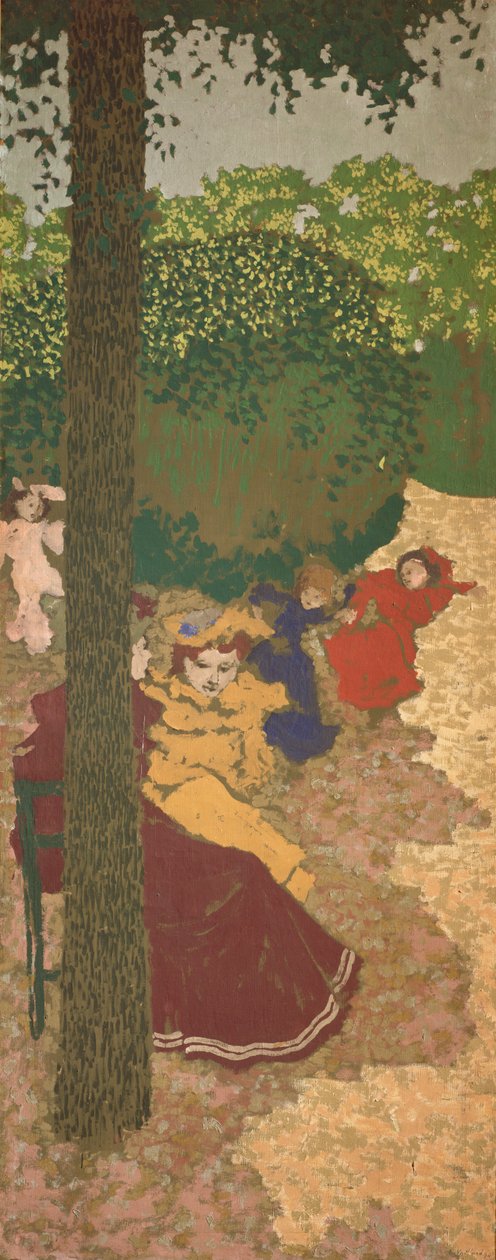 Les jardins publics : jeunes filles jouant, 1894 - Edouard Vuillard
