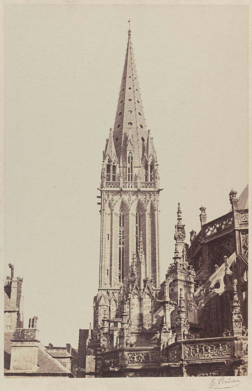 Église Saint-Pierre, Caen, 1855 (photo) - Edouard-Denis Baldus