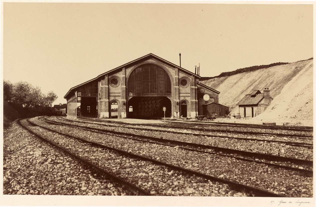 Gare de Longueau,1855 (photo) - Edouard Denis Baldus