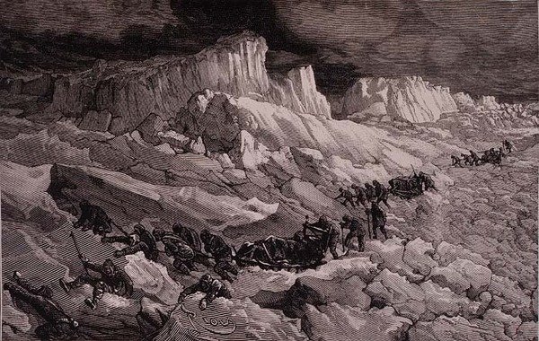 Dans les glaces, du 