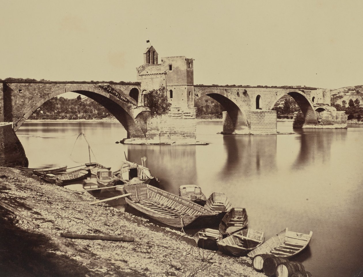 Avignon. Pont Saint-Bénézet - Édouard Baldus