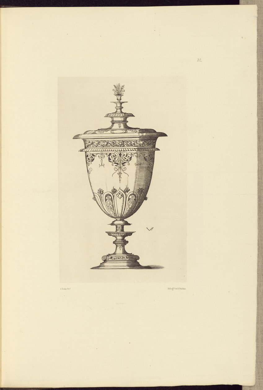 [Dessin pour un vase par Virgil Solis] - Édouard Baldus