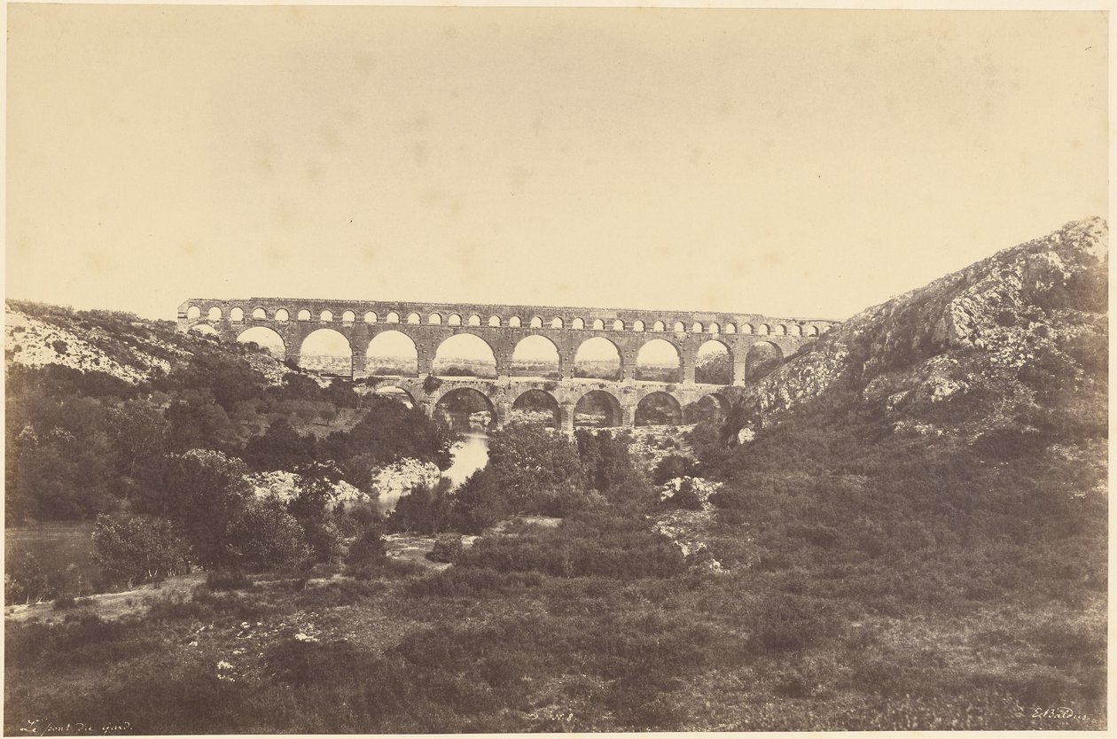 Le Pont du Gard - Édouard Baldus