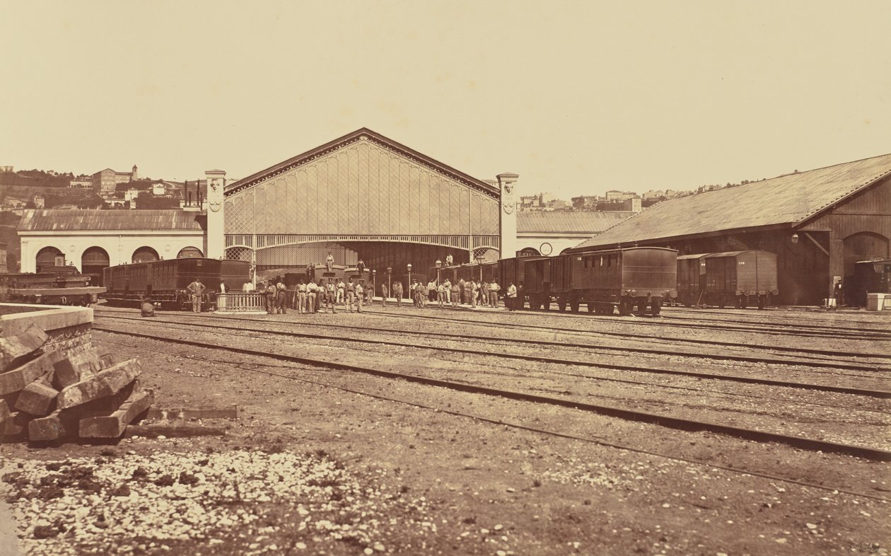 Lyon. Gare de Perrache - Édouard Baldus