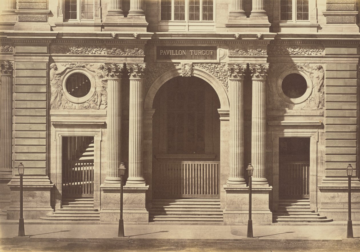 Le rez-de-chaussée du pavillon Turgot, Louvre, Paris - Édouard Baldus