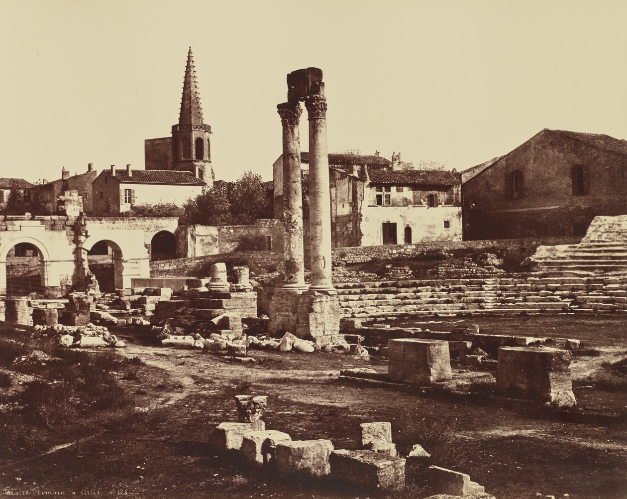 Théâtre romain à Arles - Édouard Baldus