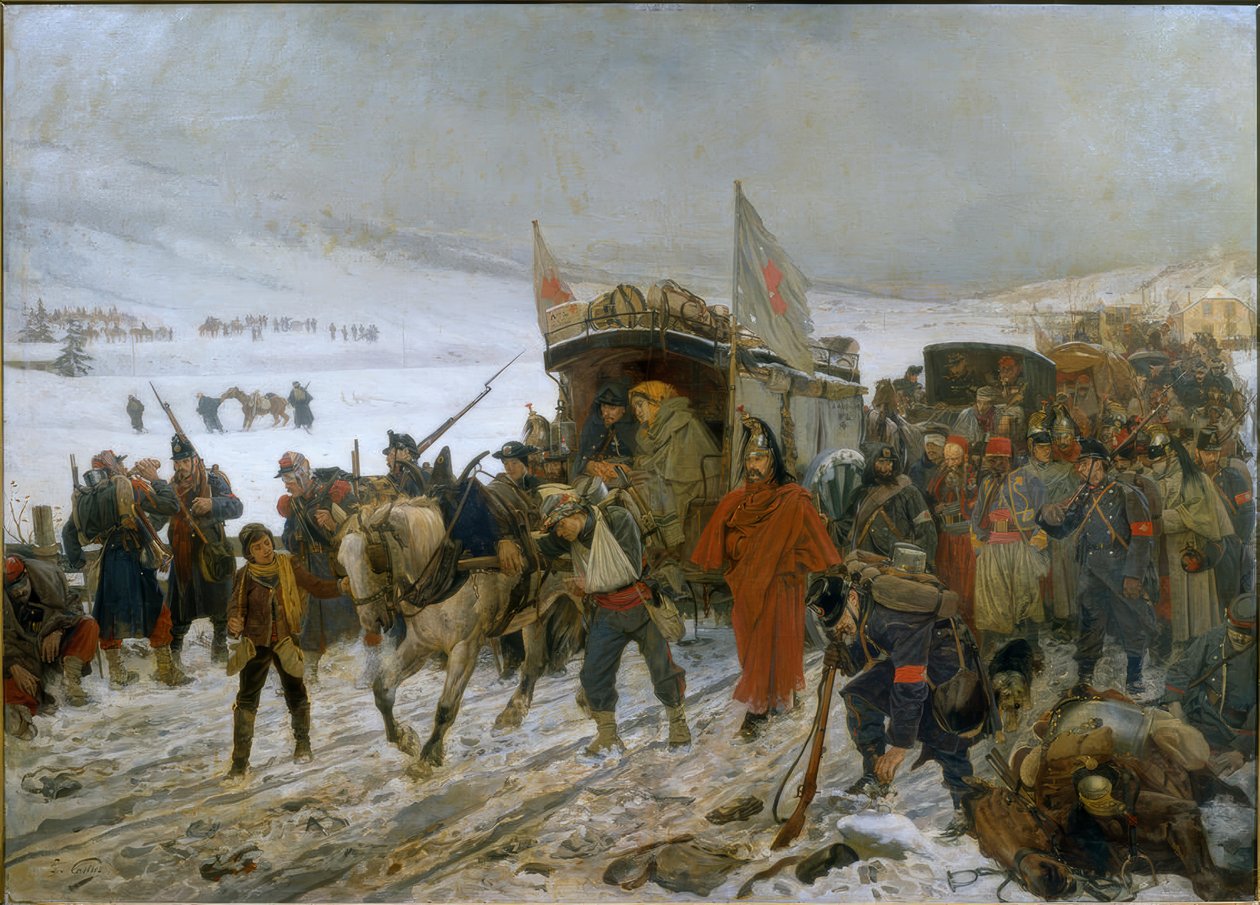 Ambulance suisse près des Verrières - Edouard Castres