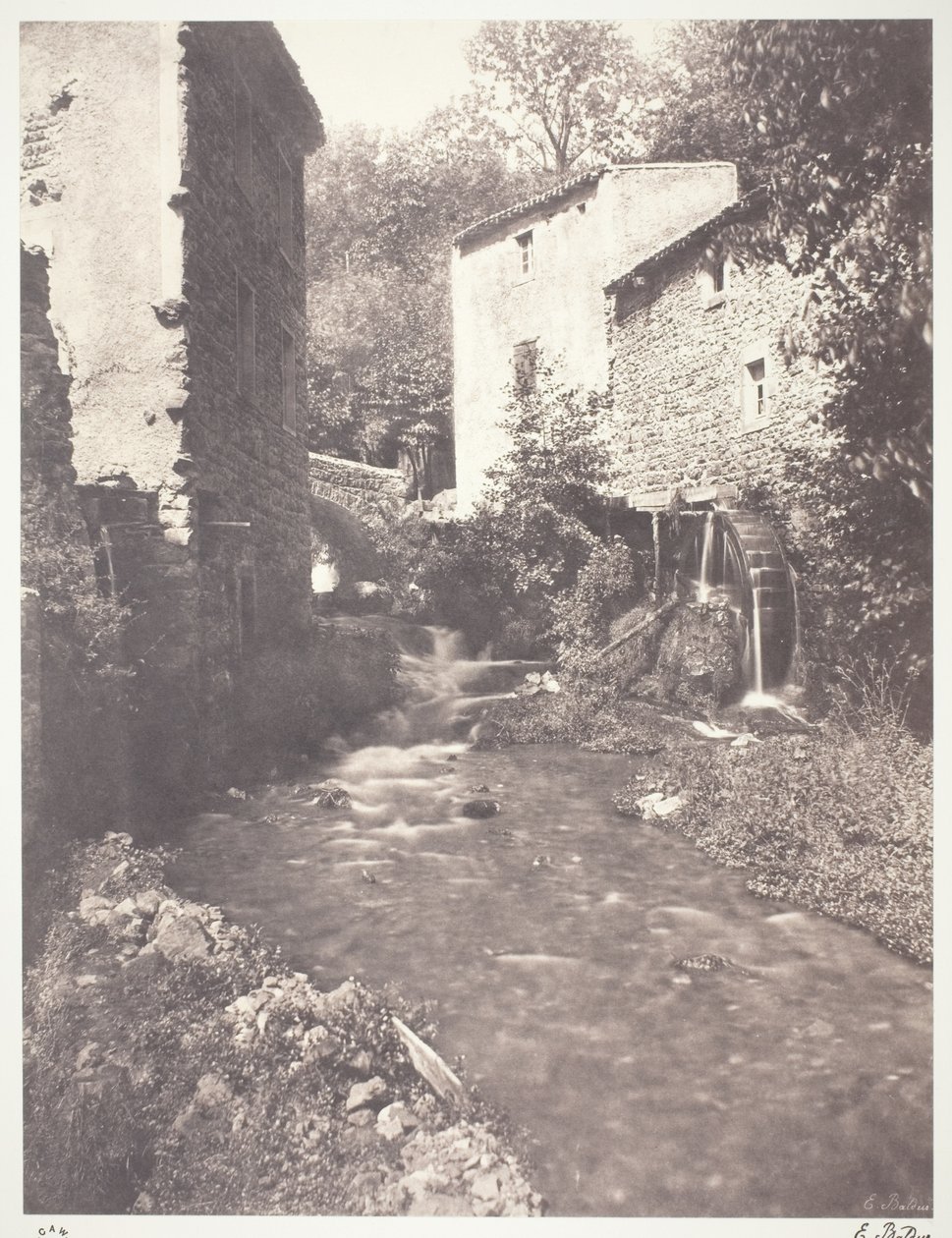 Moulins a eau en Auvergne - Edouard Denis Baldus