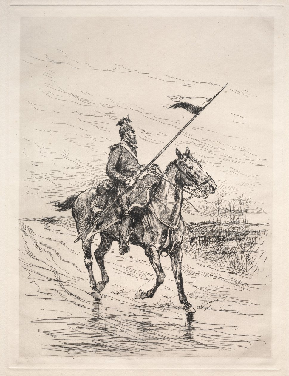 Un uhlan - Jean-Baptiste Edouard Detaille