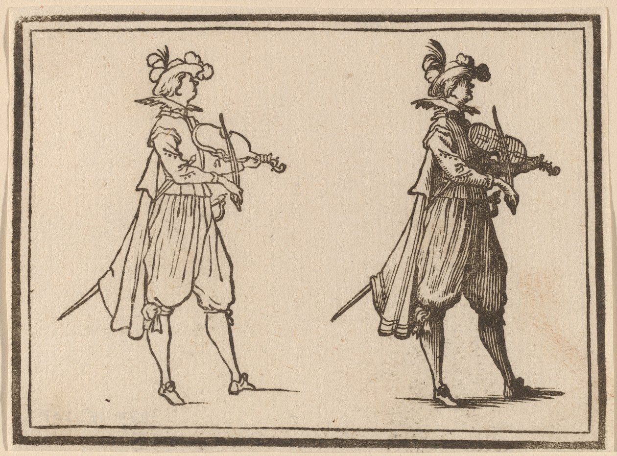 Violoniste - Edouard Eckman after Jacques Callot