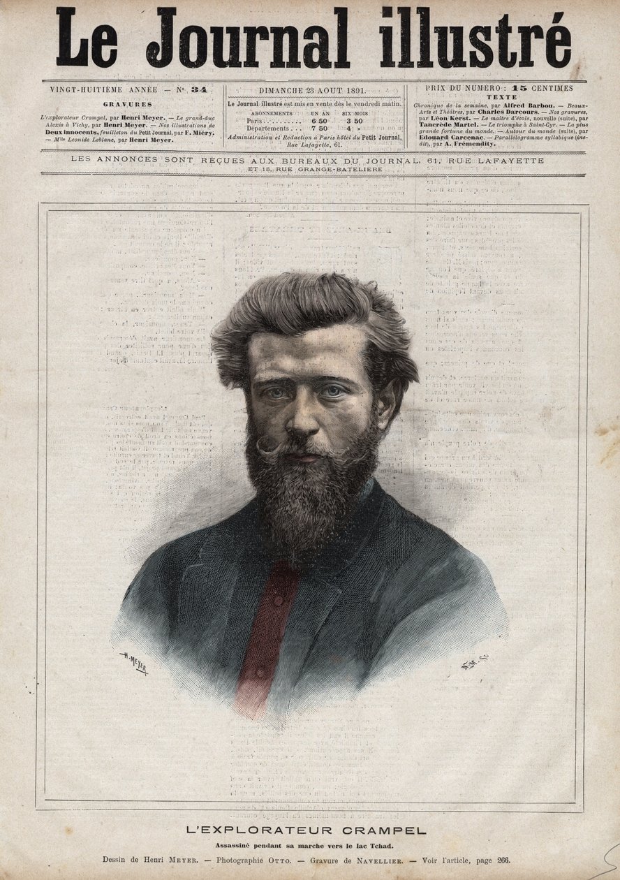 Portrait de Paul Crampel (1864-1891), explorateur français de l