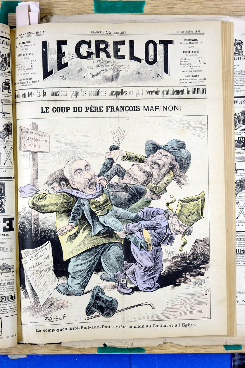 Couverture de Le Grelot, numéro 1170, Satirique en Couleurs - Edouard Guillaumin Pepin