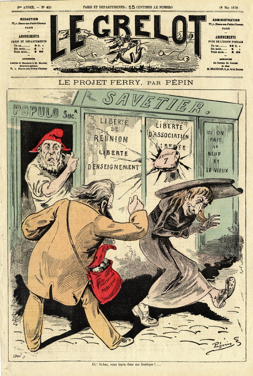 Couverture de Le Grelot, numéro 423 - Edouard Guillaumin Pepin