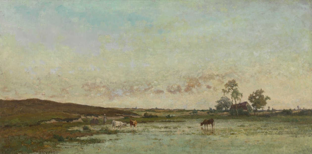Marais dans la "Kempen" - Edouard Jules Joseph Huberti