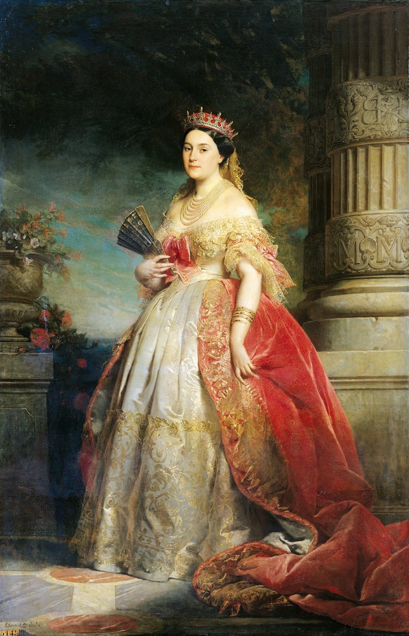 Mathilde Laetitia Wilhelmine Bonaparte (1820-1904) 1861 - Edouard Louis Dubufe