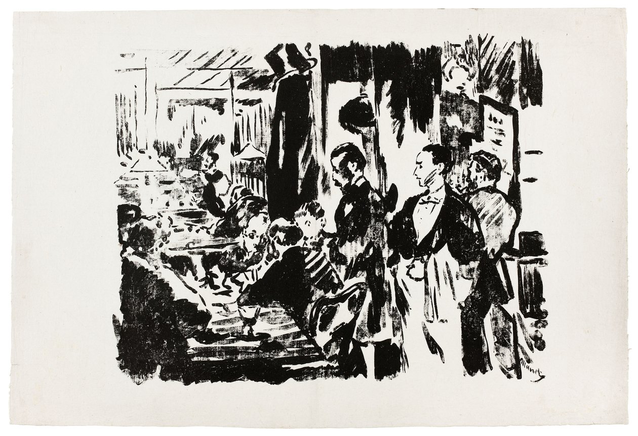 Au Café (planche non publiée) - Édouard Manet